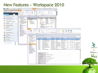 New Features – Workspace 2010
 