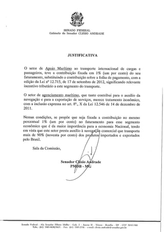 Emendas A MP 582/2012