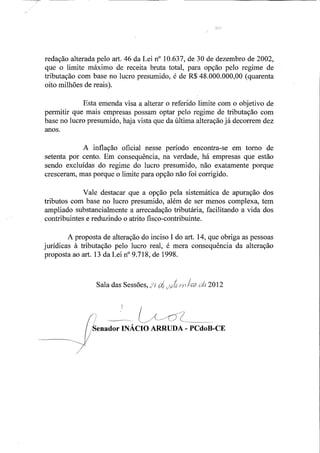 Emendas A MP 582/2012