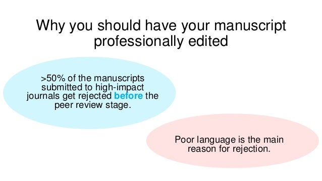 Professional manuscript editing