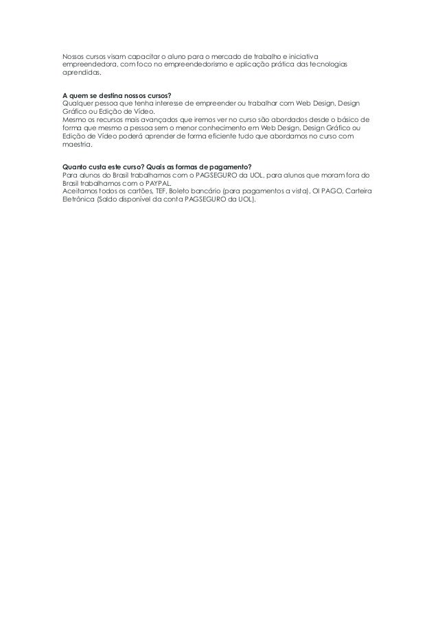 Cursos web design