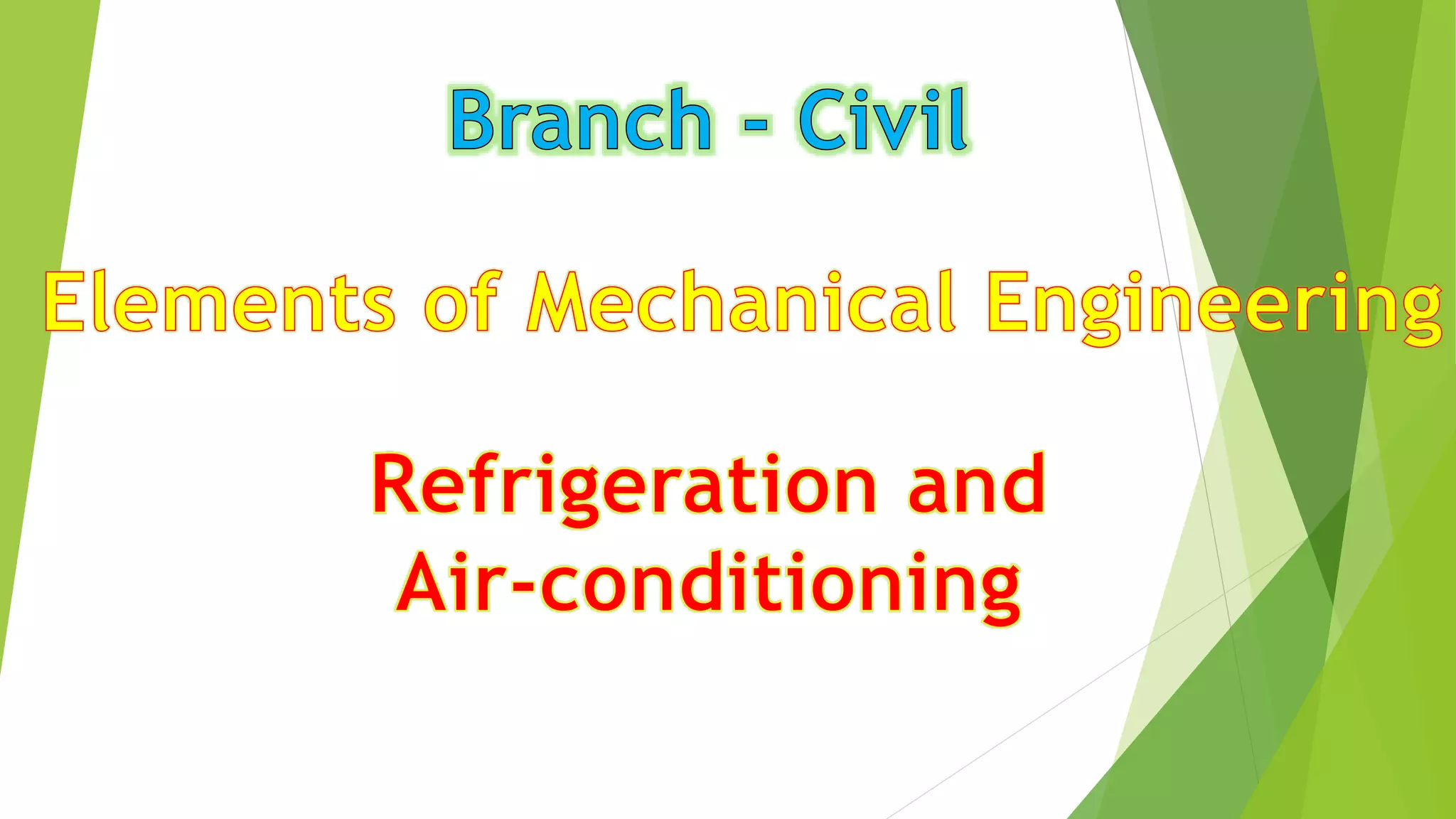 EME Refrigeration and air conditioning PPT