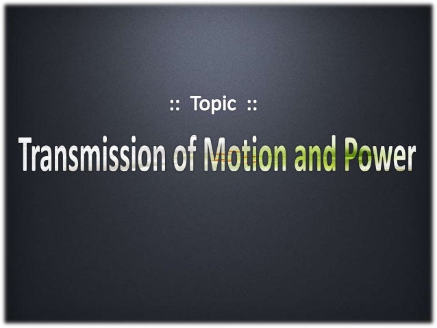motion transmission systems pdf free