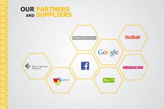OUR PARTNERS 
AND SUPPLIERS 
 