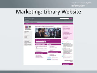 Marketing: Library Website
 