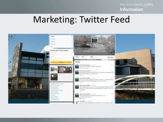 Marketing: Twitter Feed
 