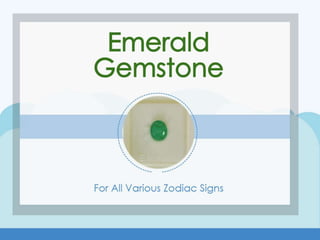 Emerald gemstone for all zodiac signs