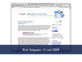 Rich Snippets: 12 mei 2009 