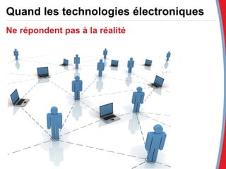 Quand les technologies électroniques  Ne répondent pas à la réalité 