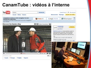 CanamTube : vidéos à l’interne 