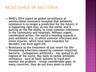 Emergence of Drug resistant microbes PPT By DR.C.P.Prince | PPTX
