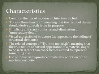 Emergence Of Modern Architecture Ppt