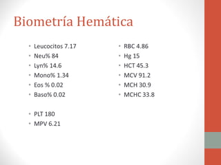 Biometría Hemática
 