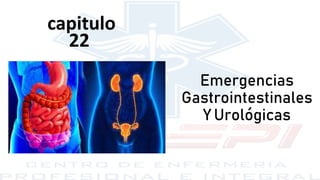 Emergencias
Gastrointestinales
Y Urológicas
capitulo
22
 