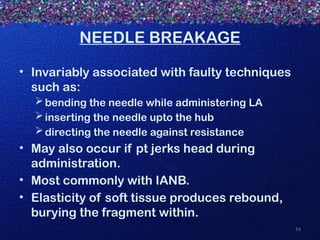 Needle Break Control medical emergencies in dental and medical practice | PPTX