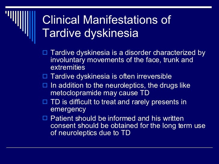 does citalopram cause tardive dyskinesia