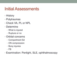 Emergencies and Management of Trauma | PPTX