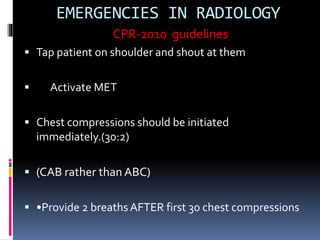 Emergencies in radiology Daniel Jayaprakash | PPTX