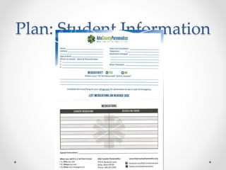 Plan: Student Information
 