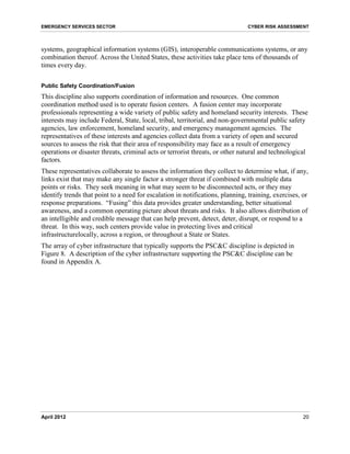 Cyber Risk Assessment for the Emergency Services Sector - DHS | PDF