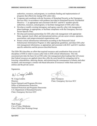 Cyber Risk Assessment for the Emergency Services Sector - DHS | PDF