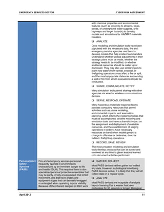 Cyber Risk Assessment for the Emergency Services Sector - DHS | PDF