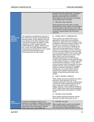 Cyber Risk Assessment for the Emergency Services Sector - DHS | PDF