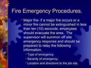 Emergency Direction Types Emergency Action Plan | PPT