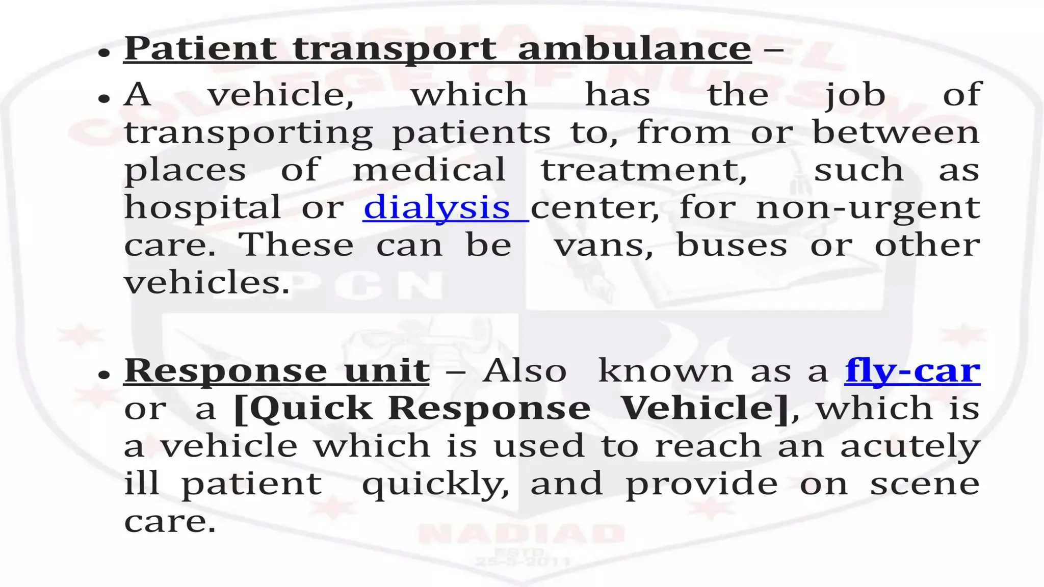 AMBULANCE SERVICE BASIC TRAINING MANUAL PDF visual data 4