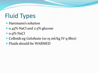 Emergency and critical care of birds | PPTX