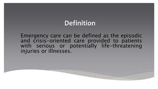 Emergency Care in Nursing | PPT