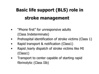 Emergency Care Of Stroke | PPT