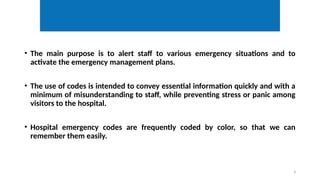 Important EMERGENCY CODES for hospital .pptx