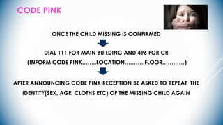 EMERGENCY CODES in hospital related to some disaster | PDF