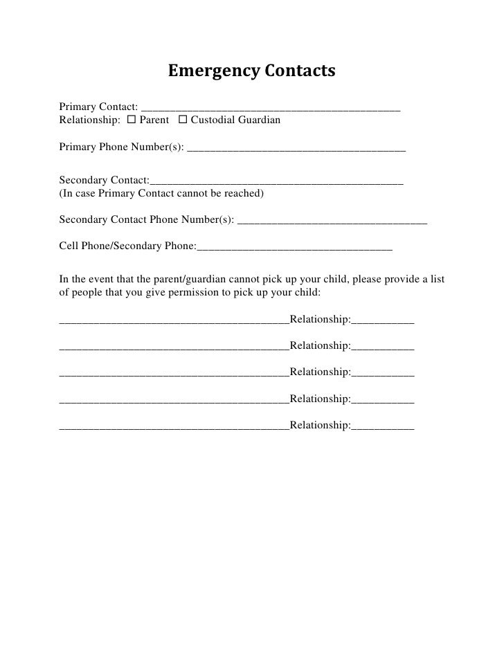 in case of emergency form barca fontanacountryinn com in case of emergency form