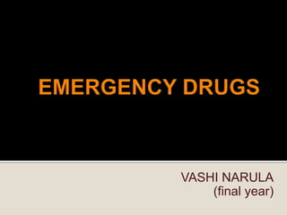 VASHI NARULA
(final year)
 