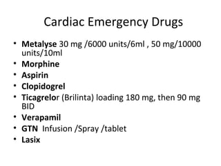 Emergency drugs and where to find them | PPT