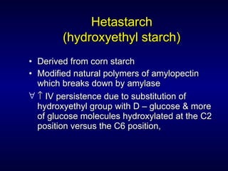 Hetastarch Injection Emergency Fluid Therapy | PPT