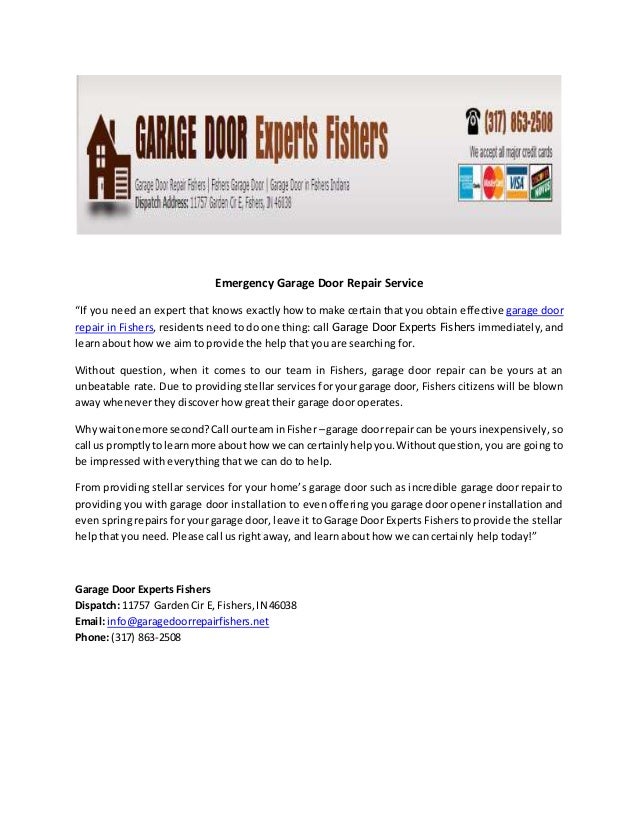 Emergency Garage Door Repair Service