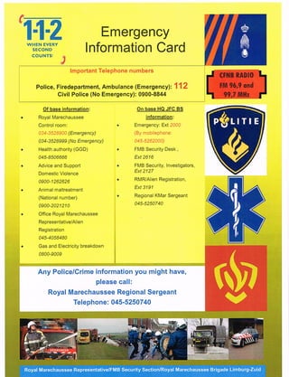 Emergency Information Card