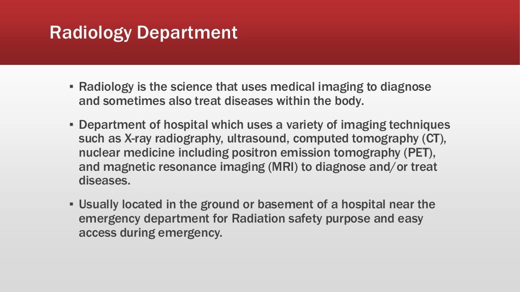 Emergency radiology