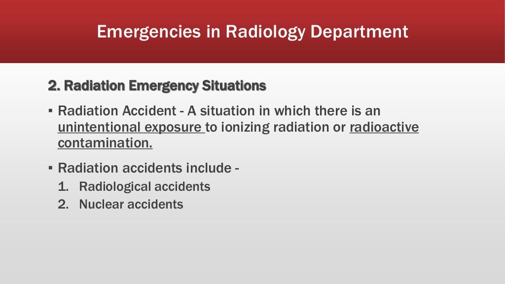 Emergency radiology