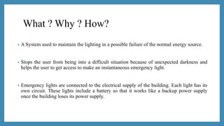 Emergency lighting system | PPTX