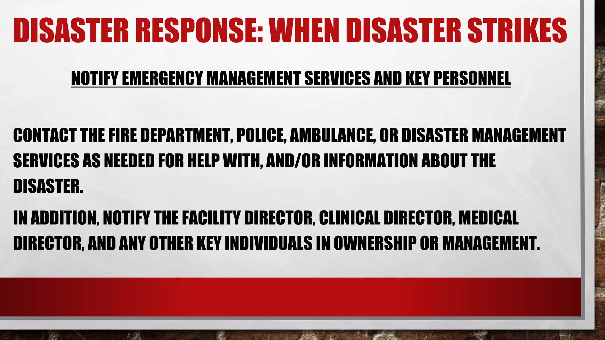 Emergency Management Disaster Preparedness Pptx