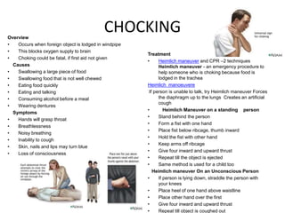 Chocking Block Emergency medical aid, promotion tools &planning | PPTX