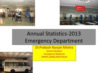 Annual Statistics-2013
Emergency Department
 