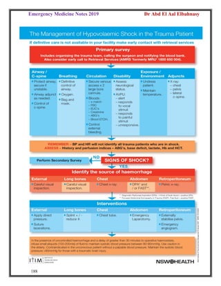 Emergency Medicine Notes 2019 Dr Abd El Aal Elbahnasy
188
 