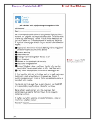 Emergency Medicine Notes 2019 Dr Abd El Aal Elbahnasy
204
 
