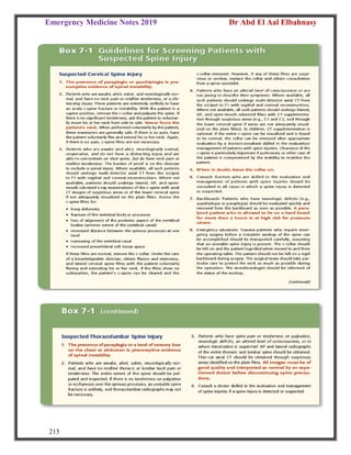 Emergency Medicine Notes 2019 Dr Abd El Aal Elbahnasy
215
 