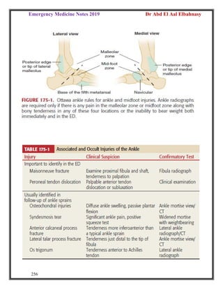 Emergency Medicine Notes 2019 Dr Abd El Aal Elbahnasy
256
 